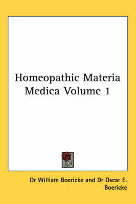 Homeopathic Materia Medica  (1927) - W. Boericke