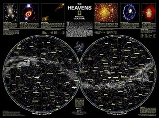 The Heavens, Laminated - National Geographic Maps