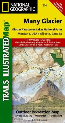 Many Glacier, Glacier National Park - National Geographic Maps