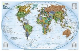 World Explorer, Tubed - National Geographic Maps
