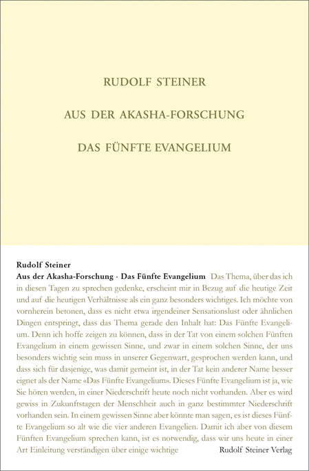 Aus der Akasha-Forschung - Steiner Rudolf