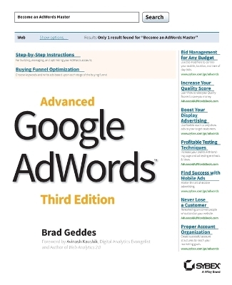 Advanced Google AdWords - Brad Geddes