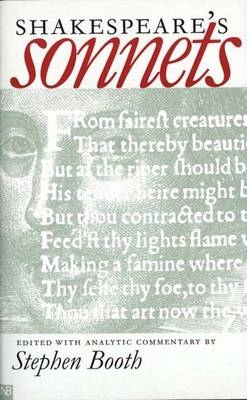 Shakespeare's Sonnets - William Shakespeare; Stephen Booth