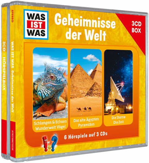 WAS IST WAS 3-CD-Hörspielbox Geheimnisse der Welt - Dr. Manfred Baur, Kurt Haderer