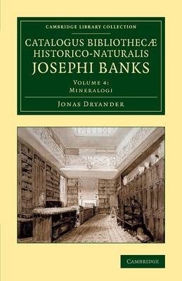 Catalogus bibliothecæ historico-naturalis Josephi Banks - Jonas Dryander