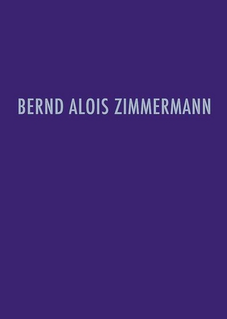 Bernd Alois Zimmermann Werkverzeichnis - Bernd Alois Zimmermann; Heribert Henrich