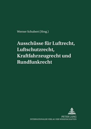 Ausschüsse für Luftrecht, Luftschutzrecht, Kraftfahrzeugrecht und Rundfunkrecht - Werner Schubert