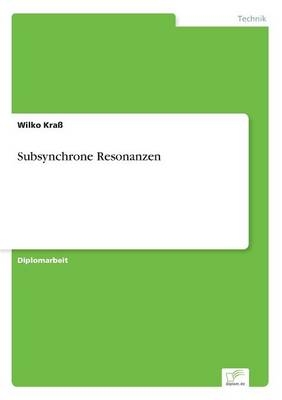 Subsynchrone Resonanzen - Wilko KraÃ