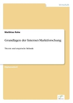 Grundlagen der Internet-Marktforschung - Matthias Rohe