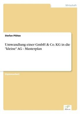 Umwandlung einer GmbH & Co. KG in die "kleine" AG - Masterplan - Stefan PlÃ¶tze