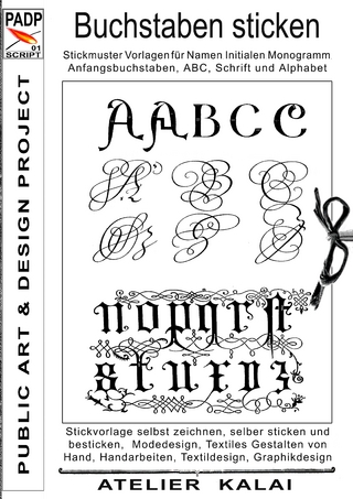 PADP-Script 001: Buchstaben sticken - Atelier Kalai