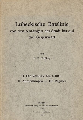 Lübeckische Ratslinie - E F Fehling