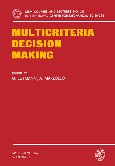 Multicriteria Decision Making - 