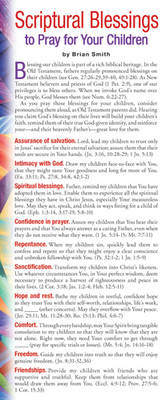 Scriptural Blessings to Pray for Your Children (pack of 50) - Brian Smith