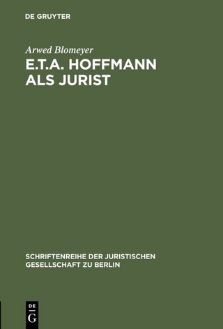 E.T.A. Hoffmann als Jurist: Eine WÃ¼rdigung zu seinem 200. Geburtstag. Vortrag gehalten vor der Berliner Juristischen Gesellschaft am 23. Januar 1976
