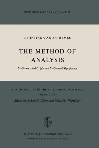 Method of Analysis - Jaakko Hintikka; U. Remes