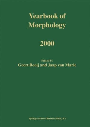 Yearbook of Morphology 2000 - G.E. Booij; Jaap van Marle