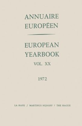 Annuaire Europeen / European Year Book - Council of Europe Staff