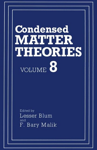 Condensed Matter Theories - Lesser Blum; F.Barry Malik