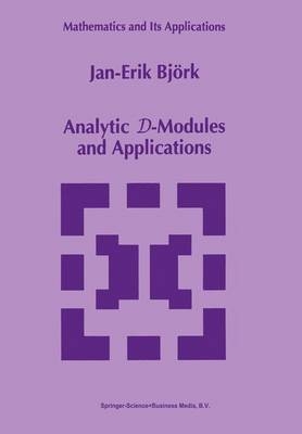 Analytic D-Modules and Applications - Jan-Erik Bjork