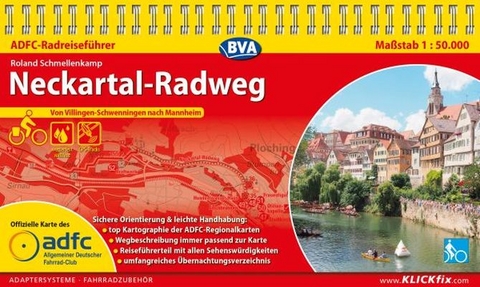 ADFC-Radreiseführer Neckartal-Radweg 1:50.000 praktische Spiralbindung, reiß- und wetterfest, GPS-Tracks Download - Roland Schmellenkamp