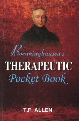 Boenninghausen's Therapeutic Pocket Book - Timothy Field Allen