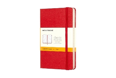 Moleskine Pocket Ruled Hardcover Notebook Scarlet Red -  Moleskine