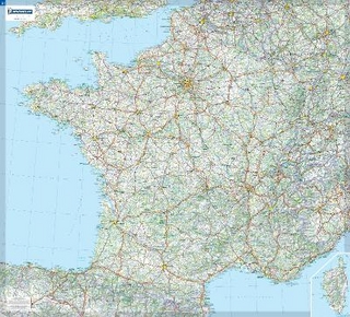 France - Michelin rolled & tubed wall map Encapsulated - Michelin