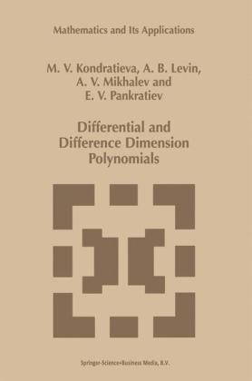 Differential and Difference Dimension Polynomials - M.V. Kondratieva; A.B. Levin; Alexander V. Mikhalev; E.V. Pankratiev