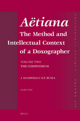 Aëtiana (2 vols.)  - Jaap Mansfeld; Douwe (David) Runia