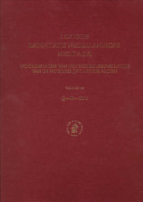 Lexicon Latinitatis Nederlandicae Medii Aevi - O. Weijers; M. Gumbert-Hepp; J. W. Fuchs