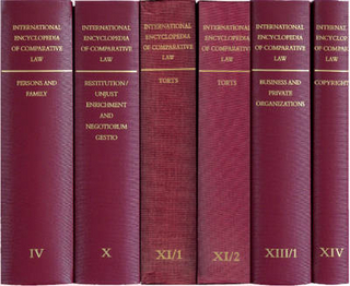 International Encyclopedia of Comparative Law, Volume X - Ernst von Caemmerer; Peter Schlechtriem