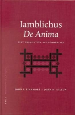Iamblichus' De Anima - John Finamore; John Dillon