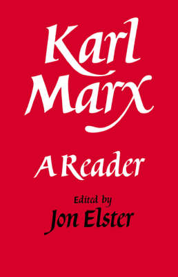 Karl Marx - Jon Elster
