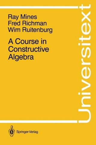 Course in Constructive Algebra - Ray Mines; Fred Richman; Wim Ruitenburg