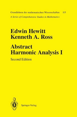 Abstract Harmonic Analysis - Edwin Hewitt; Kenneth A. Ross