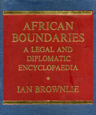 African Boundaries - Ian Brownlie