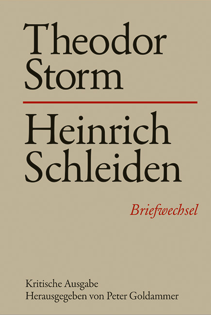 Theodor Storm - Heinrich Schleiden - 