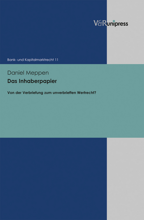 Das Inhaberpapier - Daniel Meppen