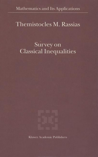 Survey on Classical Inequalities - Themistocles Rassias