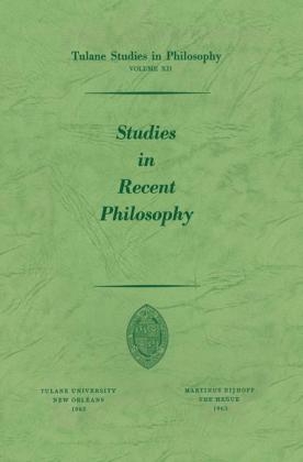 Studies in Recent Philosophy - Edward G. Ballard; James K. Feibleman; Carl H. Hamburg; Harold N. Lee; Andrew J. Reck; Louise Nisbet Roberts