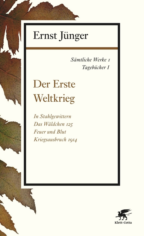 Sämtliche Werke - Band 1 - Ernst Jünger