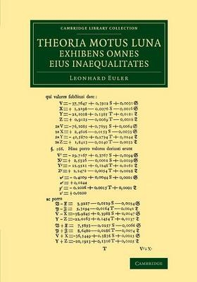 Theoria motus lunae exhibens omnes eius inaequalitates - Leonhard Euler
