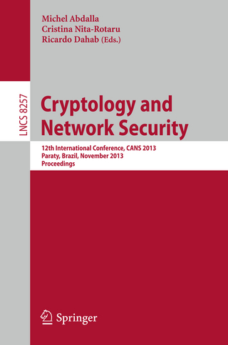 Cryptology and Network Security - Michel Abdalla; Cristina Nita-Rotaru; Ricardo Dahab