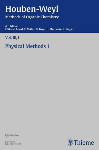 Houben-Weyl Methods of Organic Chemistry Vol. III/I, 4th Edition - Friedrich Becker; Hans-Joachim Cantow; Peter Müller; Heidi Müller-Dolezal; Renate Stoltz; Hanna Söll