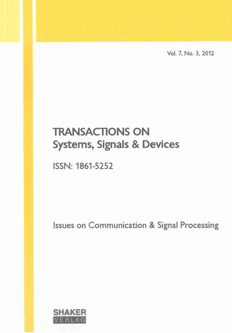 Transactions on Systems, Signals and Devices Vol. 7, No. 3 - 