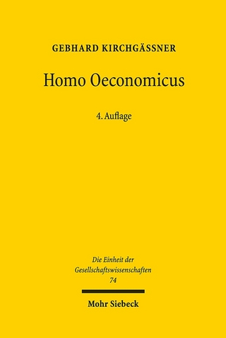 Homo oeconomicus - Gebhard Kirchgässner