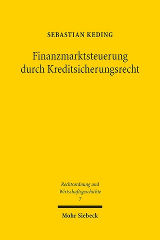 Finanzmarktsteuerung durch Kreditsicherungsrecht - Sebastian Keding