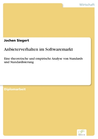 Anbieterverhalten im Softwaremarkt - Jochen Siegert