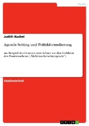 Agenda Setting und Politikformulierung - Judith Rachel